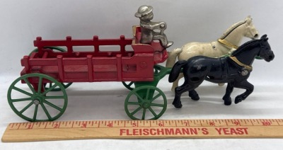 Kenton Cast Iron Horse-Drawn Wagon - 6