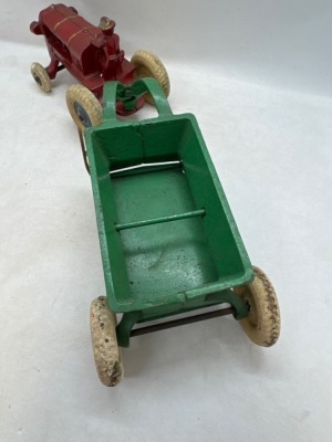 Arcade Allis Chalmers Tractor & Scoop Trailer - 5