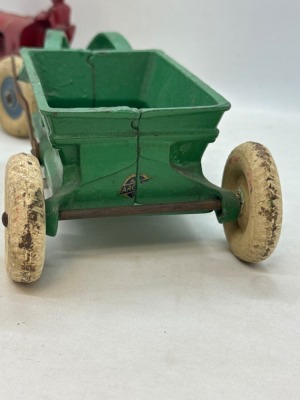 Arcade Allis Chalmers Tractor & Scoop Trailer - 6