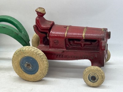 Arcade Allis Chalmers Tractor & Scoop Trailer - 9