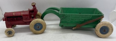Arcade Allis Chalmers Tractor & Scoop Trailer - 14