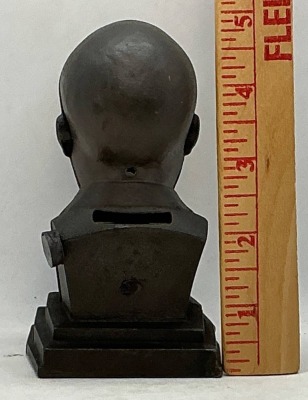 Kenton Cast Iron FDR New Deal Bust Bank - 3