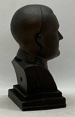 Kenton Cast Iron FDR New Deal Bust Bank - 6