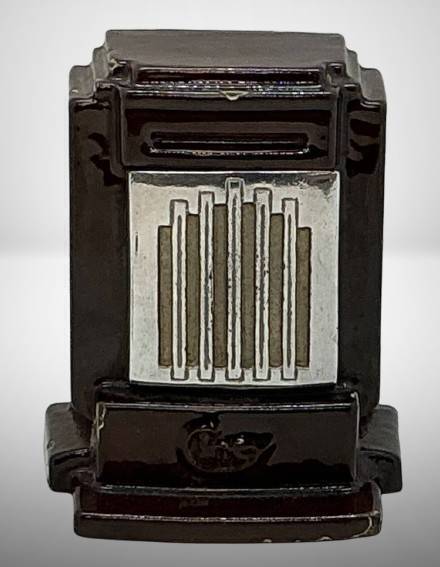 Ciney Stove Porcelain Over Iron Bank