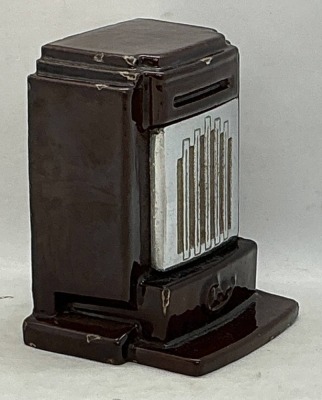 Ciney Stove Porcelain Over Iron Bank - 2
