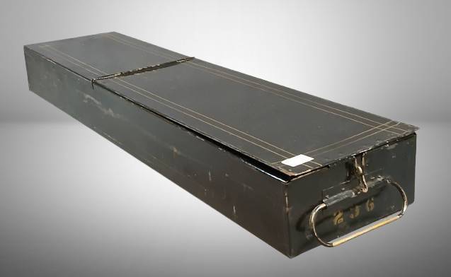Black Metal Safety Deposit Box