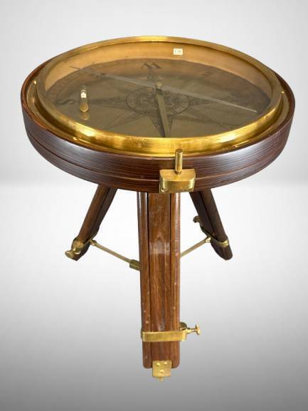 Adjustable Tripod Compass Table