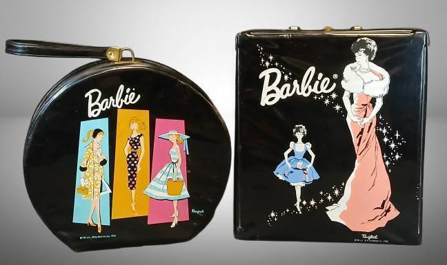 1960s Barbie Cases with Doll and Accessories
