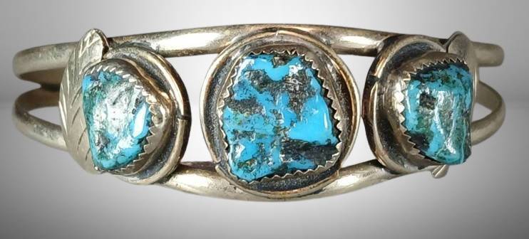 Sterling Silver Turquoise Cuff Bracelet