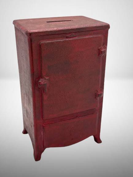 Rare Mayflower Refrigerator Cast Iron Bank