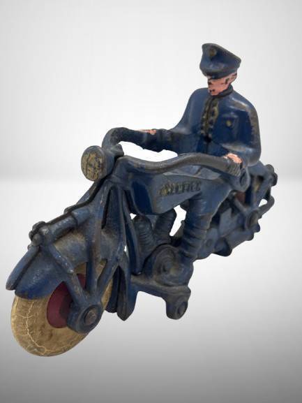 Champion Cast Iron Motorcycle with Rubber Tires