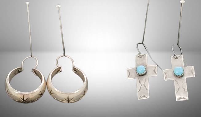 Two Sets of Sterling Silver Earrings