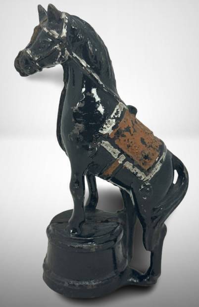 Cast Iron Horse Figurine Bank, 5.5" Tall