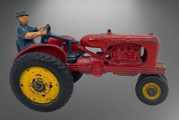Rare Hubley Allis-Chalmers 7-Inch Cast Iron Tractor