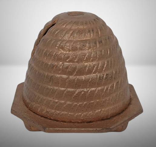 Beehive-Shaped Cast Iron Bank