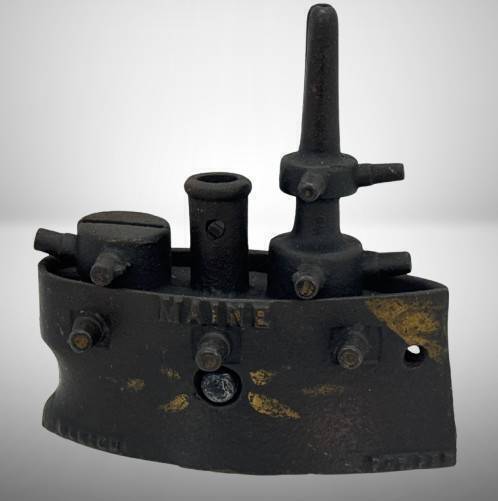 USS Maine Battleship Cast Iron bank&Acirc;