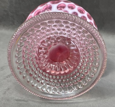 Hobbs No. 326 Cranberry Opalescent Lamp - 8