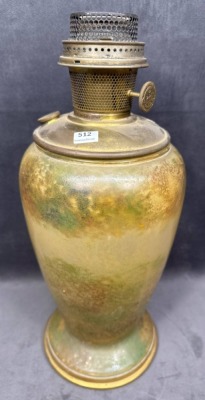 Aladdin Oil Lamp with Glass Base and Burner - 2