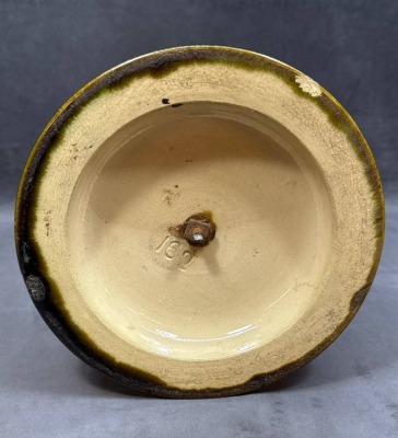 Art Nouveau Style Glass and Brass Lamp - 8