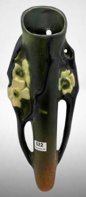 Roseville Dogwood II 1218-10" Wall Pocket, green