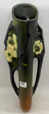 Roseville Dogwood II 1218-10" Wall Pocket, green - 2