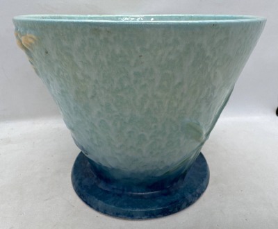 Roseville Wincraft 256-5" Flower Pot, blue - 3