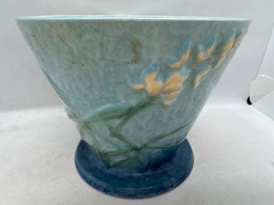 Roseville Wincraft 256-5" Flower Pot, blue - 4