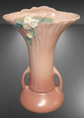 Roseville Mock Orange 985-12" Vase, pink