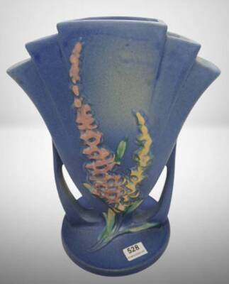 Roseville Foxglove 47-8" Vase, blue