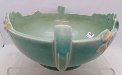 Roseville Ixia 329-7" Bowl, green - 2