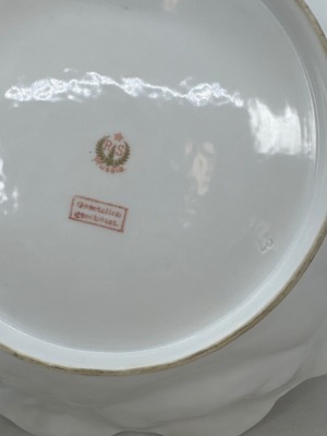 RS Prussia Castle Scene 10"d Scalloped bowl - 3