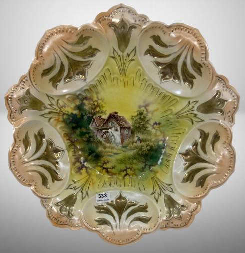 RS Prussia 10"d Mill Scene Bowl