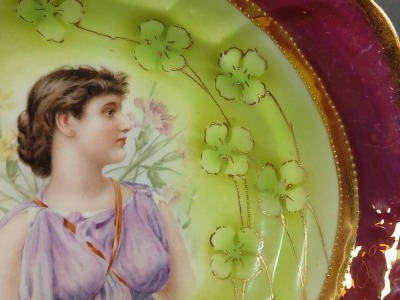 Royal Saxe Germany Decorative 9.5"d Bowl - 2