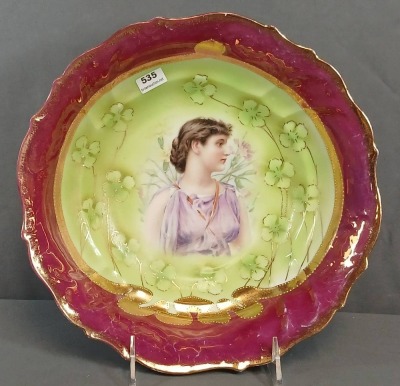 Royal Saxe Germany Decorative 9.5"d Bowl - 8