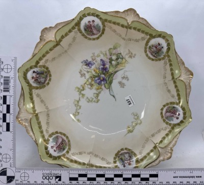 RS Prussia 10"d Hand-Painted Bowl - 7