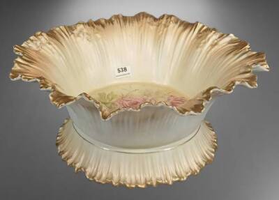 RS Prussia Bowl With Floral Design and Gilded Edges