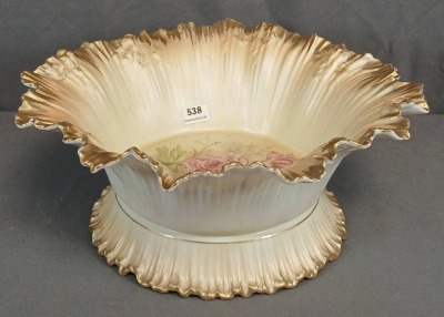 RS Prussia Bowl With Floral Design and Gilded Edges - 8