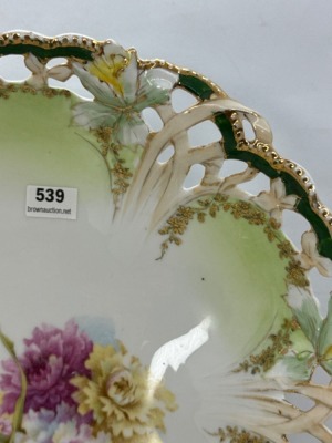 RS Prussia 10"d Floral Bowl - 2