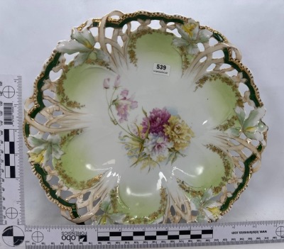 RS Prussia 10"d Floral Bowl - 5