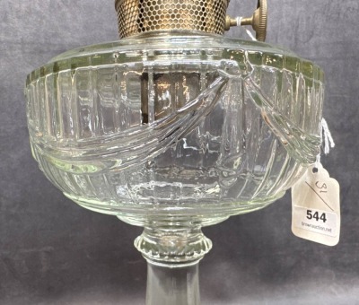 Aladdin Lincoln Drape Oil Lamp with Brass Burner - 6