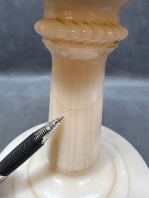 Rose Moonstone Aladdin Lincoln Drape Oil Lamp - 7