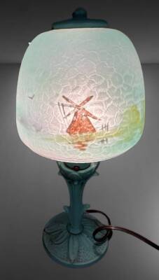 12-Inch Table Lamp with Cast Iron Base