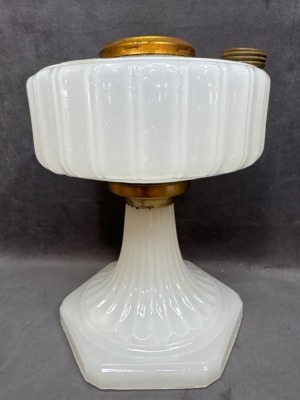 Aladdin White Moonstone Lamp Bases - 7