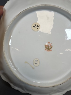 RS Prussia 9-Inch Plates With Castle Scene - 5