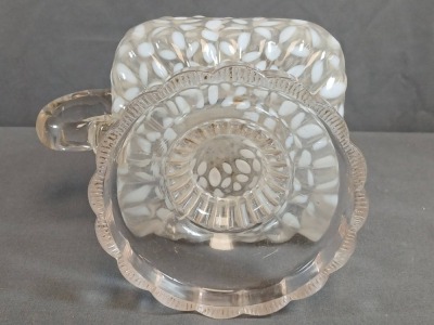 Northwood Snowflake Finger Hand Lamp in Opalescent Glass - 8