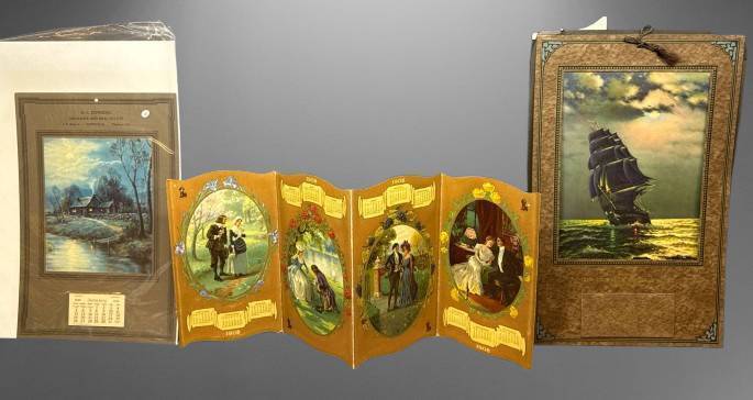 Three Vintage Calendars, 1908-1931