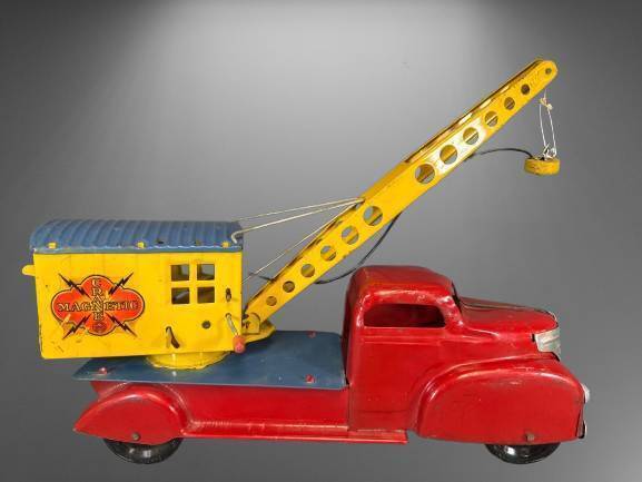 Marx Magnetic Tin Crane Toy Truck