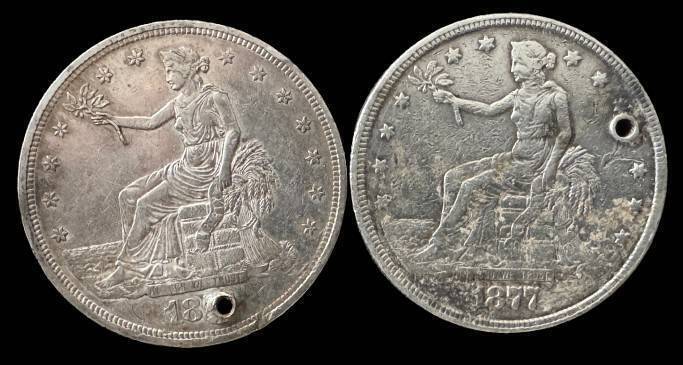 1877 and 1878 United States Trade Dollars
