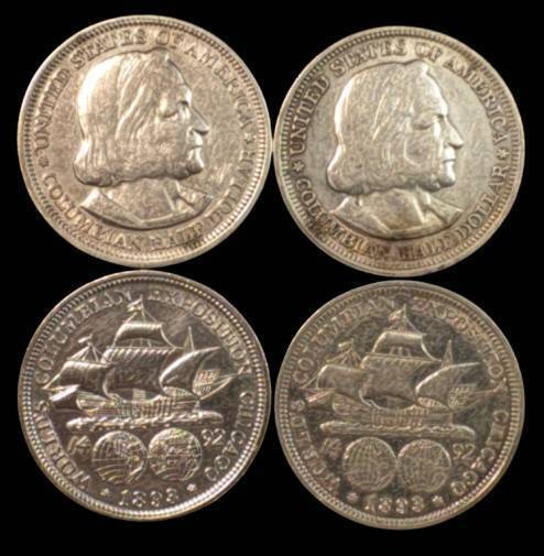 (4) 1893 Columbian Exposition Half Dollars&Acirc;