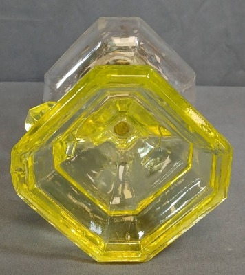 Vaseline Glass Finger Lamp with Burner - 10